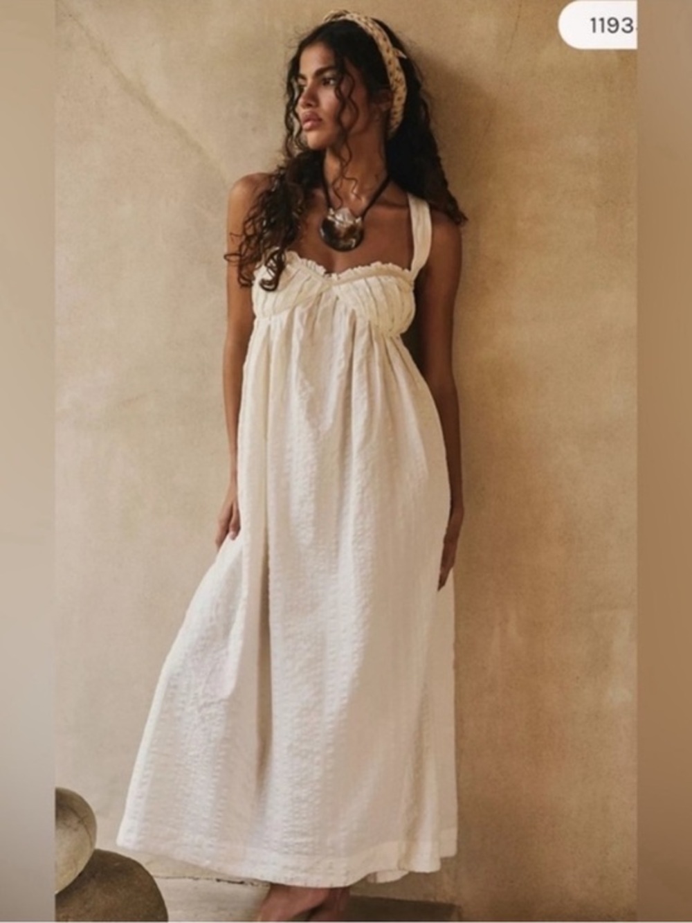 Free People x free-est Poppy Midi Dress in Coconut Milk in Size Large